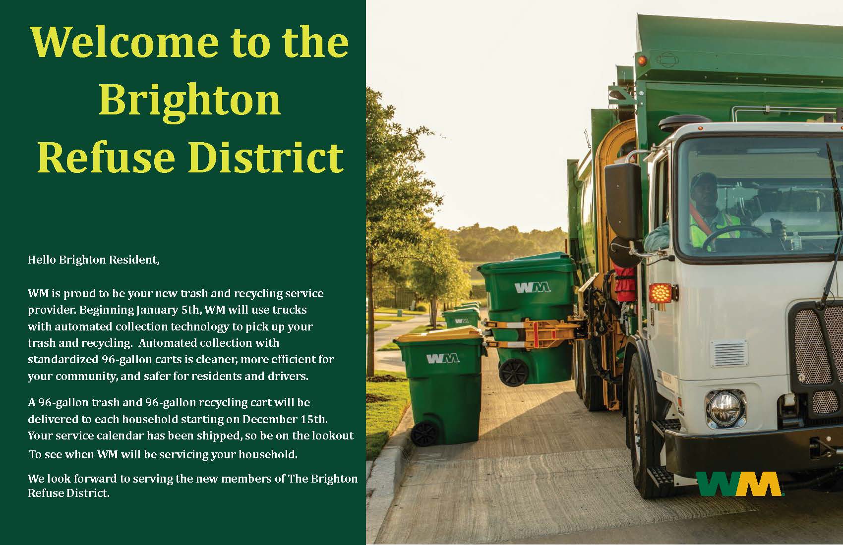 Brighton Refuse District-New households